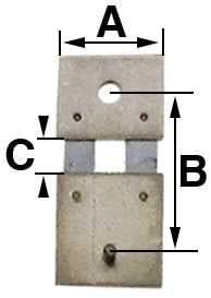 B = 12.5mm (A = 8.0mm & C = 2.5mm) Hermle