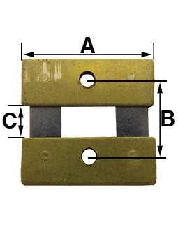 B = 10.0mm (A = 17.0mm & C = 3.9mm) Kundo