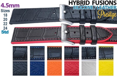 Alligator Grain Calf Leather & Elite Silicone