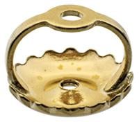Yellow 9ct Threaded Scroll, Hole Ø0.80mm