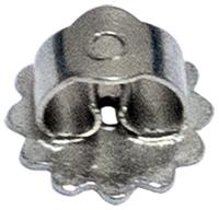 White 18ct Threaded Scroll, Hole Ø0.80mm