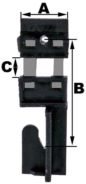 B = 14.5mm (A = 8.0mm & C = 3.35mm), Urgos