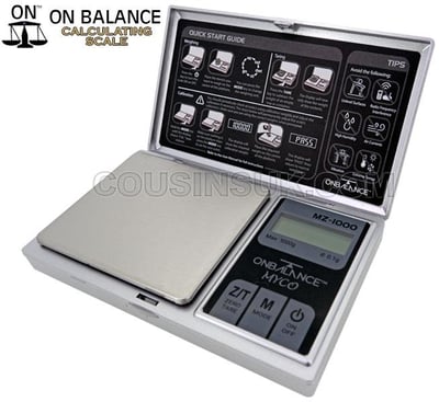 1000g x 0.1g On Balance
