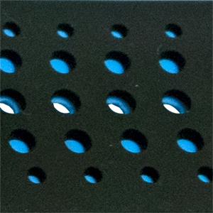 16/22mm Black/Light Blue
