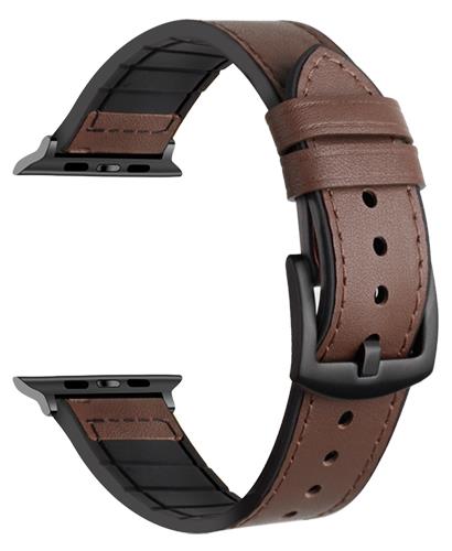 Dark Brown Leather/Silicone (Big)