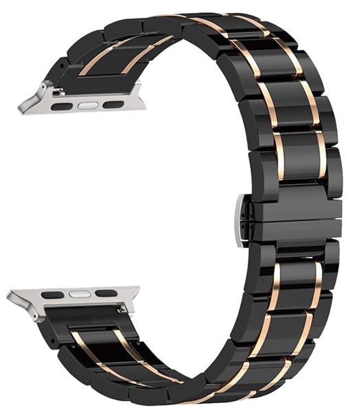 Black Ceramic & Rose Gold, (Big)