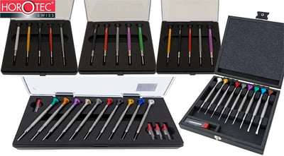 Horotec Screwdriver Sets, Cases