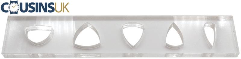 Drops/Triangles (Swollen) Silhouette Die Plate