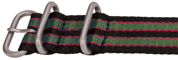 Black/Green/Red 18mm