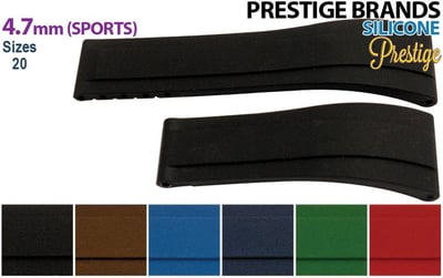 Silicone, Omega & Rolex (Straight Ends)