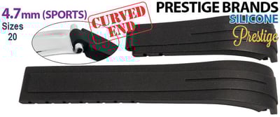 Silicone, Omega & Rolex (Curved Ends)