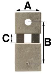 B = 13.0mm (A = 8.0mm & C = 2.75mm) Kieninger