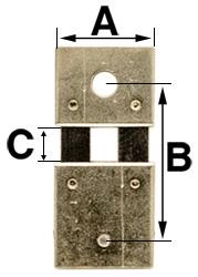B = 13.25mm  (A = 8.0mm & C = 2.9mm) Kieninger