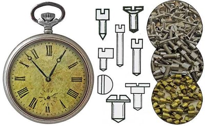 Screws, Pocket Watch Movement