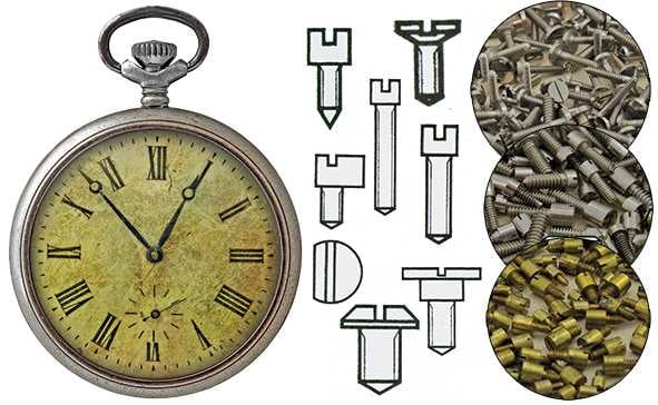 Screws, Pocket Watch Movement