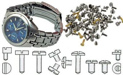 Screws, Wristwatch Movement