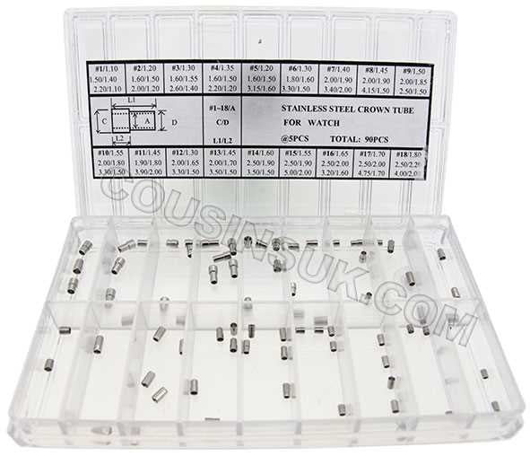 Ø1.50, 1.60, 1.80, 2.00, 2.50mm Stepped Tubes (Far East)