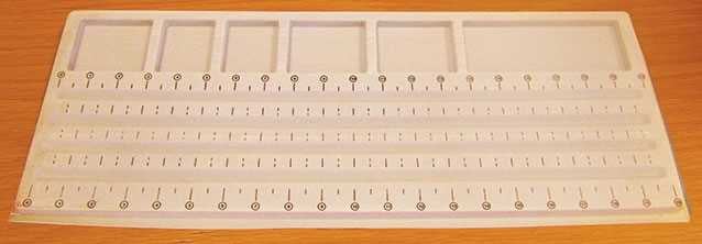 Bead Organising Tray 6 Squares & 4 Grooves