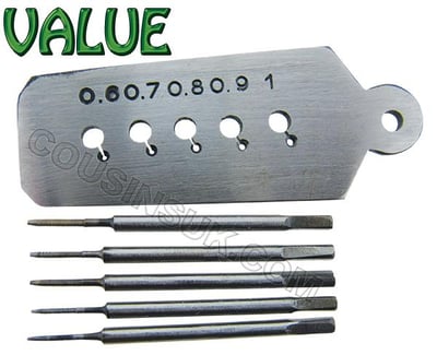 5 Sizes (Ø0.60mm to Ø1.00mm), Indian