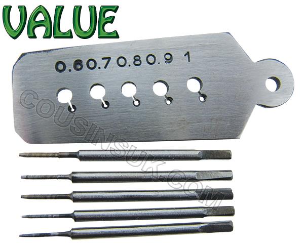 5 Sizes (Ø0.60mm to Ø1.00mm), Indian