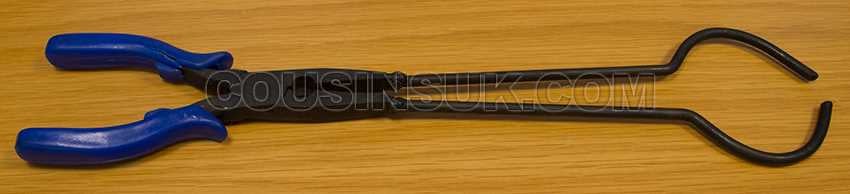 Grooved Flask Tongs, Length 350mm