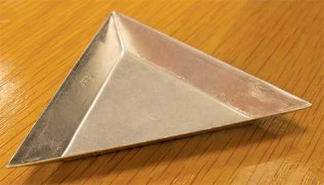 Triangular Tray, Aluminium