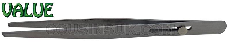 Tweezers with Blunt Tips & Grip