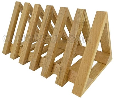 Tool Rack, Wooden (Wheels, Mops & Laps)