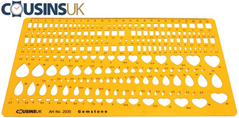 Gemstone Size Template