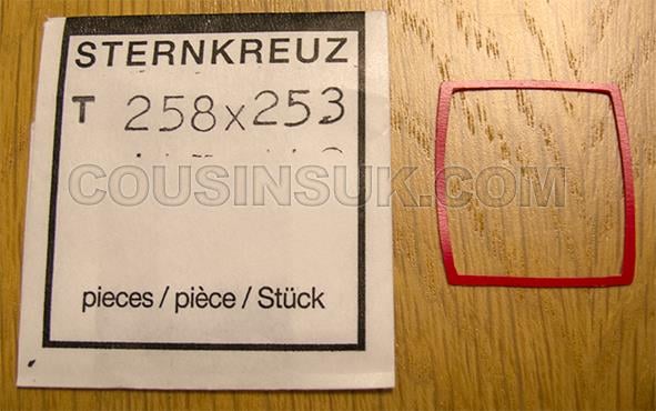 Barrel Shaped (Flat), 25.80 x 25.30 x 0.40mm Gasket