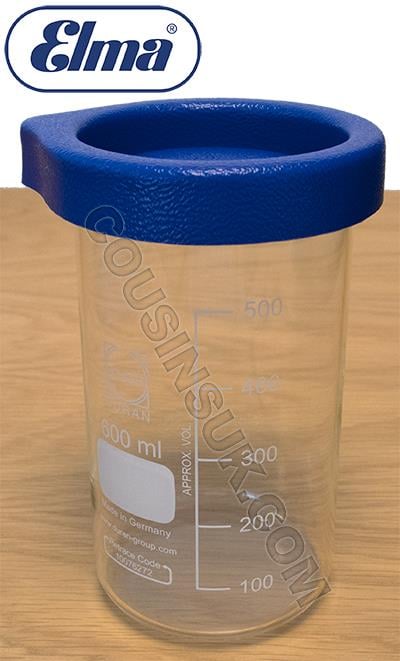 600ml Glass Beaker with Lid, Elma