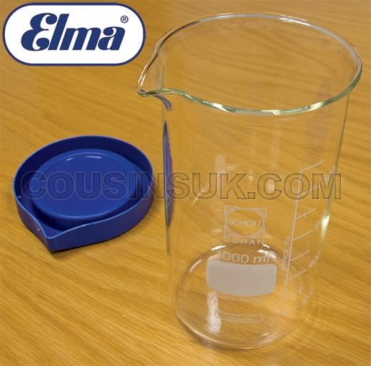 1000ml Glass Beaker with Lid, Elma