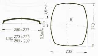 UBX Sternkreuz 27.3  x 23.3 x 28.0 x 23.7