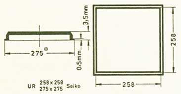 UR Sternkreuz 25.8 x 25.8 x 27.5 x 27.5
