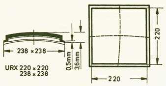 URX Sternkreuz 22.0 x 22.0 x 23.8 x 23.8