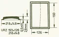 URZ Sternkreuz 19.3 x 12.6 x 21.8 x 14.8