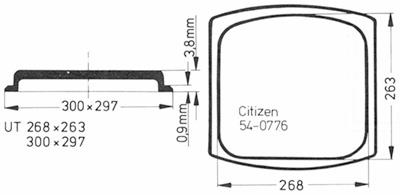 Glass, Citizen 54.0776 (Sternkreuz UT 268x263x300x297)