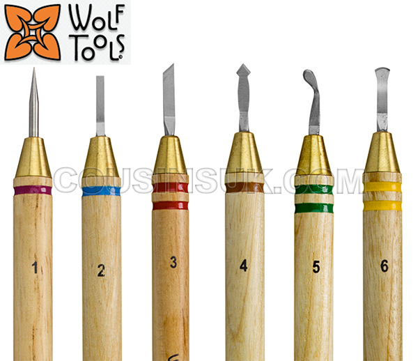 Wolf Carvers, Set of 6 (No.1 to No.6)