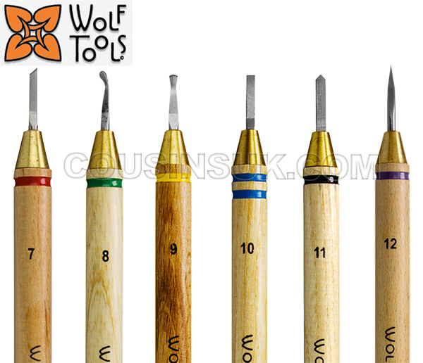 Wolf Carvers, Set of 6 (No.7 to No.12)