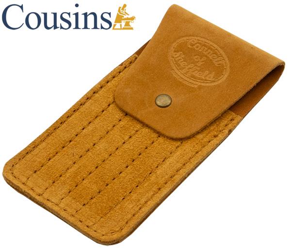 Suede, 6 File Wallet (Tan)