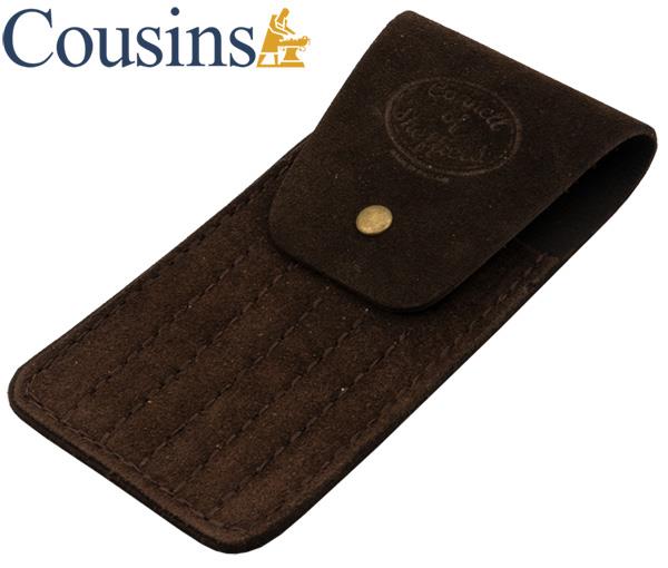 Suede, 6 File Wallet (Brown)
