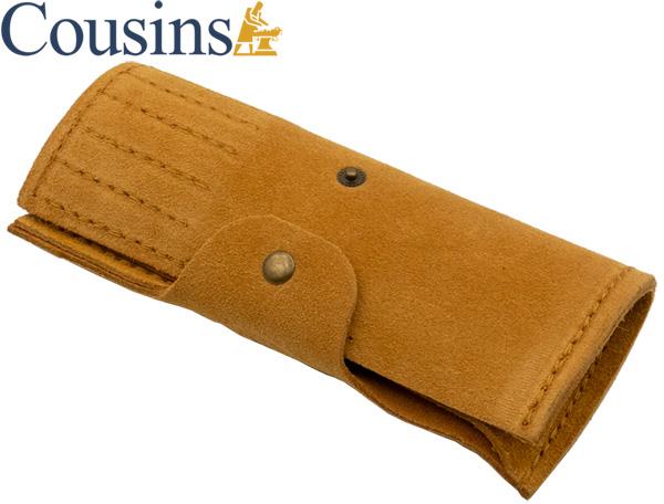 Suede, 12 File Wallet (Tan)