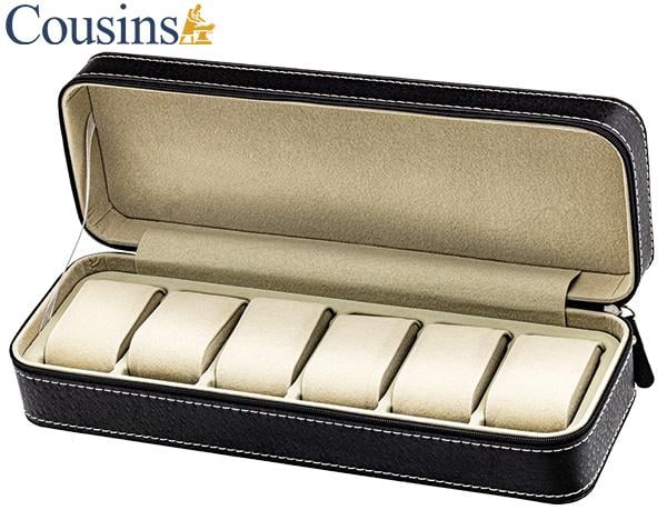 6 Slot Watch Travel Case