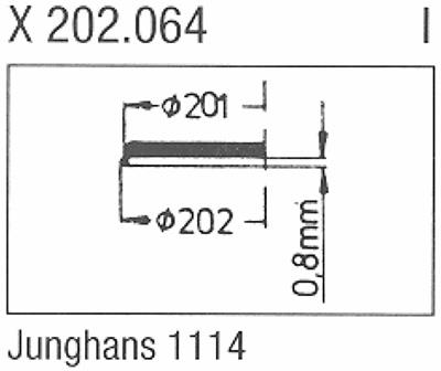 Glass, Junghans 42.197.1114 (Sternkreuz X 202.064)