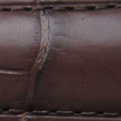 19mm Omega Dark Brown Alligator