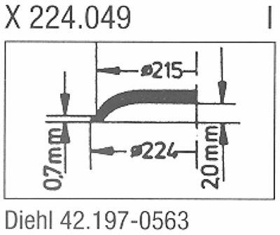 Glass, Junghans 42.197.0563 (Sternkreuz X 224.049)(+ Diehl)