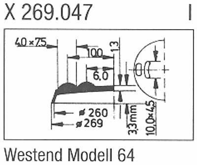 Glass, West End Model 64 (Sternkreuz X 269.047)