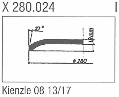 Glass, Kienzle 08 13/17 (Sternkreuz X280.024)