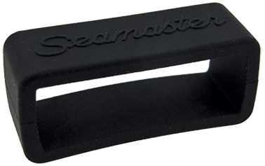 20mm Black Rubber Keeper with "Seamaster" Omega 98000220