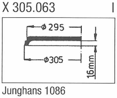 Glass, Junghans 42.197.1086 (Sternkreuz X 305.063)